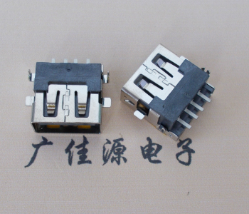 池州 USB母座 贴片沉板3.5/4.9 直口/卷口铜壳/铁壳