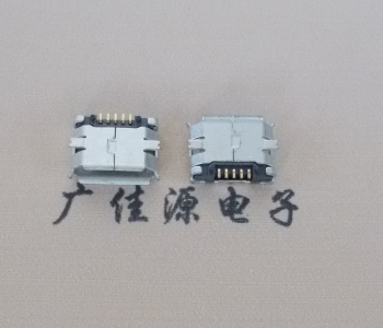 池州MICRO USB 5Pin母座 贴板封装接口 卷边镀雾锡