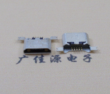 池州MK USB B Type 沉板0.9母座后两脚SMT口不卷边