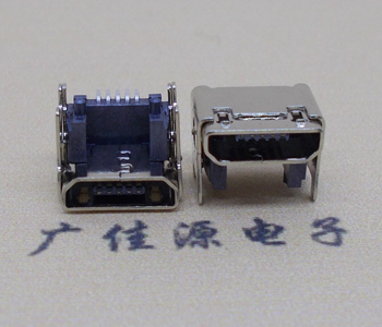 池州MICRO USB 5P母座 SMT垫高 L=4.15双壳