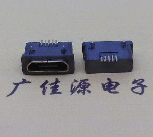 池州MICRO USB5p防水接口 90度卧式 两脚插板牢固