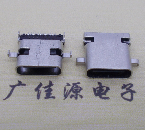 池州卧式type-c24p母座沉板1.1mm前插后贴连接器