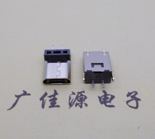 池州micro 2p直插母座无卷边180度铆合式H=9.3、10.0、10.5、11.5mm