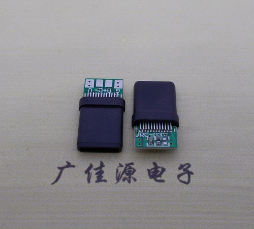 池州type c24p带板测试公头,全塑结构充电数据公座usb 3.1连接器