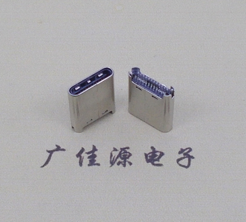 池州TYPE-C公头24P夹0.7mm厚度PCB板 外壳铆压和拉伸两种款式 可高数据传输和快速充电音频等功能